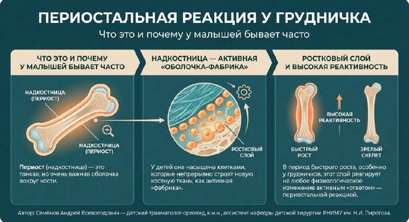 Физиологический периостит грудничка: когда не нужно паниковать — рентгенограмма, разбор клинического случая