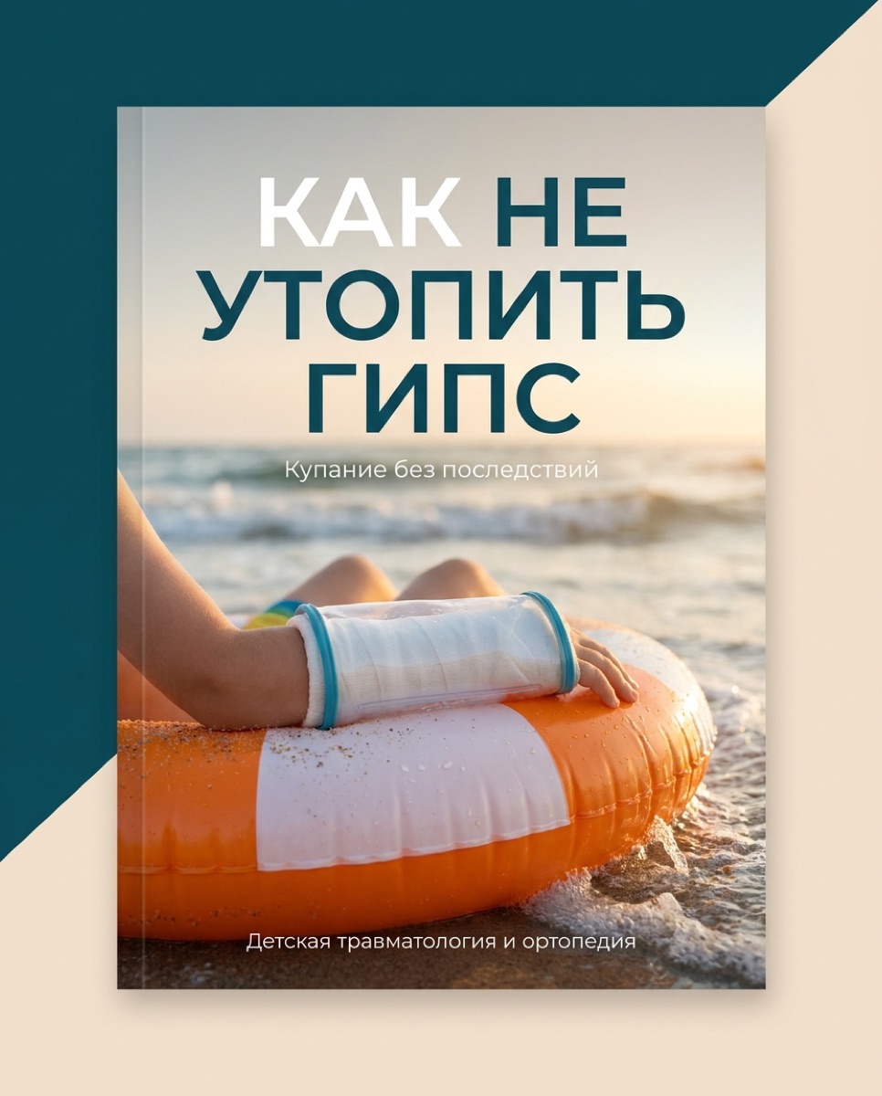Как искупаться в гипсе и не испортить отпуск: гайд для родителей — иллюстрация к материалу