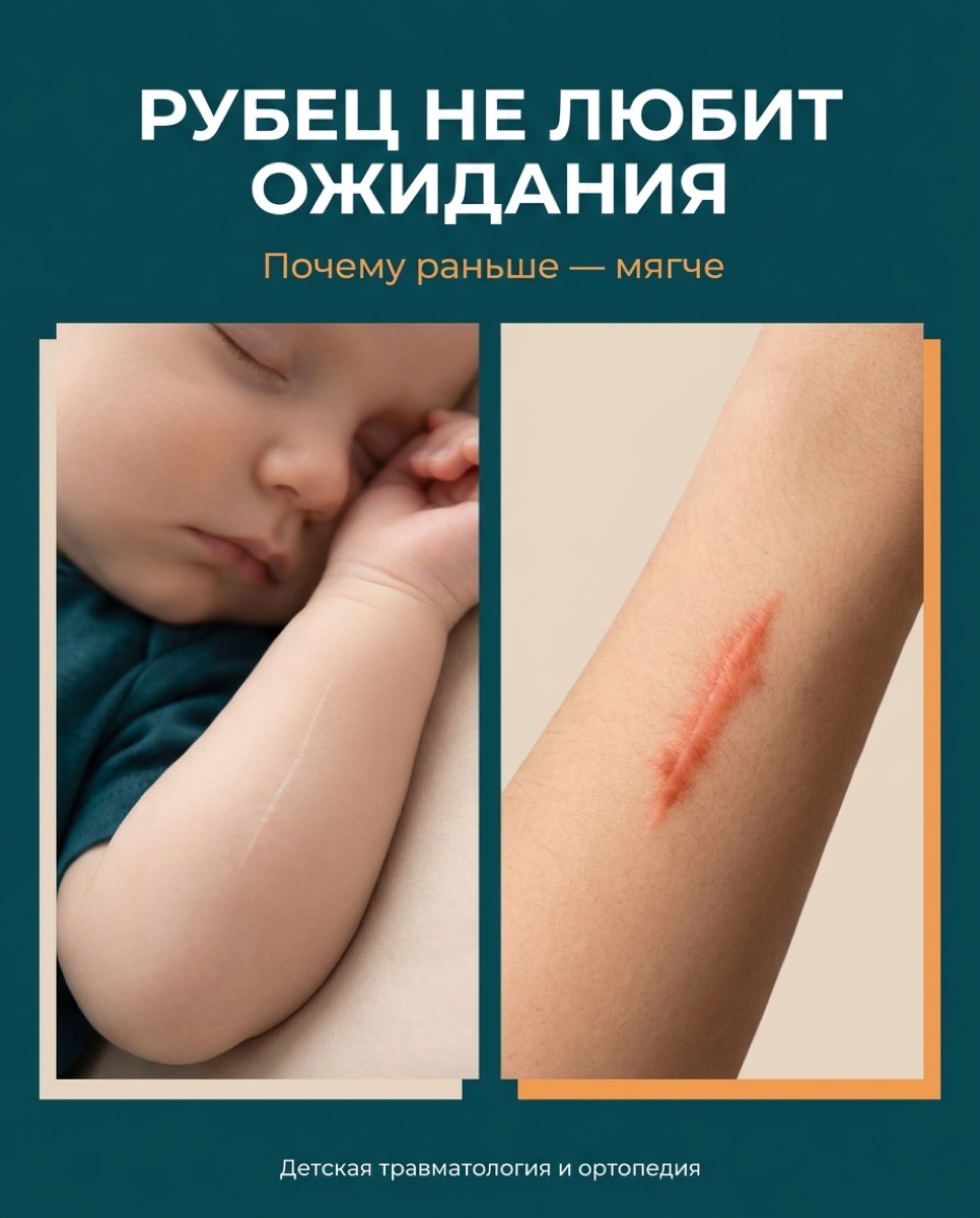 Рубцы у детей: почему не стоит откладывать операцию — иллюстрация к материалу