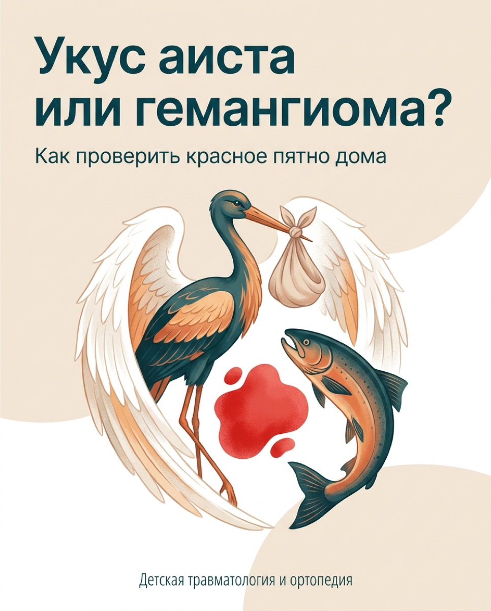 Сосудистые пятна у младенцев: «поцелуй ангела» или гемангиома — иллюстрация к материалу
