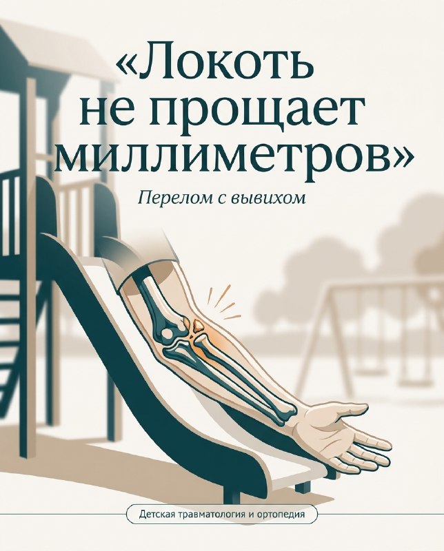 Редкий перелом локтя у ребенка: случай из практики